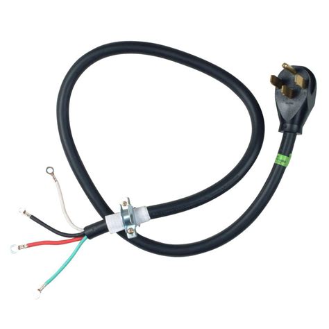 First, make sure that you have the right new cord. Whirlpool 4 ft. 4-Wire 30 Amp Dryer Cord-PT400L - The Home ...