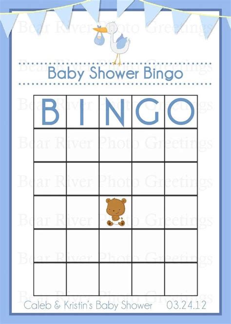 Free Printable Blank Baby Shower Bingo Cards Pdf Blank Baby Shower
