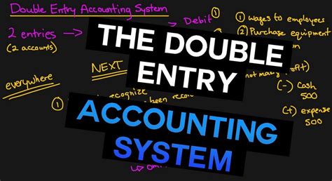 Double Entry Principle The Foundation Of Bookkeeping And Accounting Accounting Taxes And