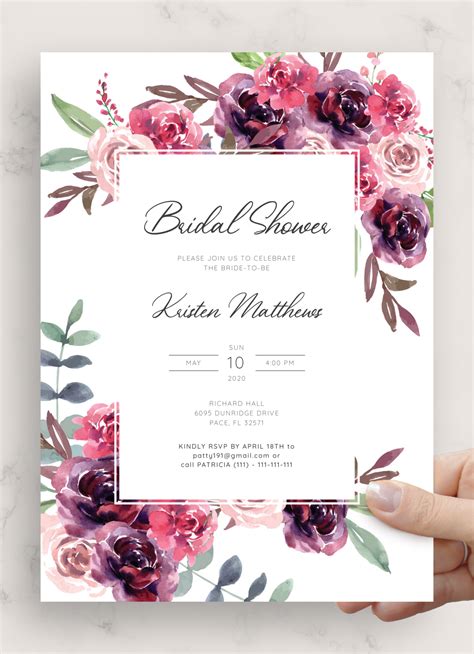 Floral Bridal Shower Invitation Invitations Invitations And Announcements