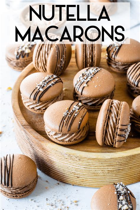Nutella Macarons Recipe With Images Nutella Macarons Nutella