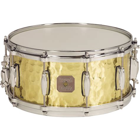 Gretsch Drums Hammered Brass Snare Drum Musicians Friend