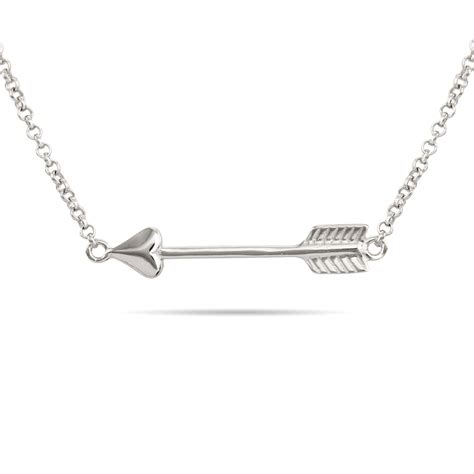 Arrow Necklace In Sterling Silver Eves Addiction