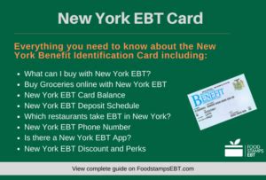 Medicaid pays for a number of services, but some may not be covered for you because of your age. New York EBT Card Questions and Answers - Food Stamps EBT