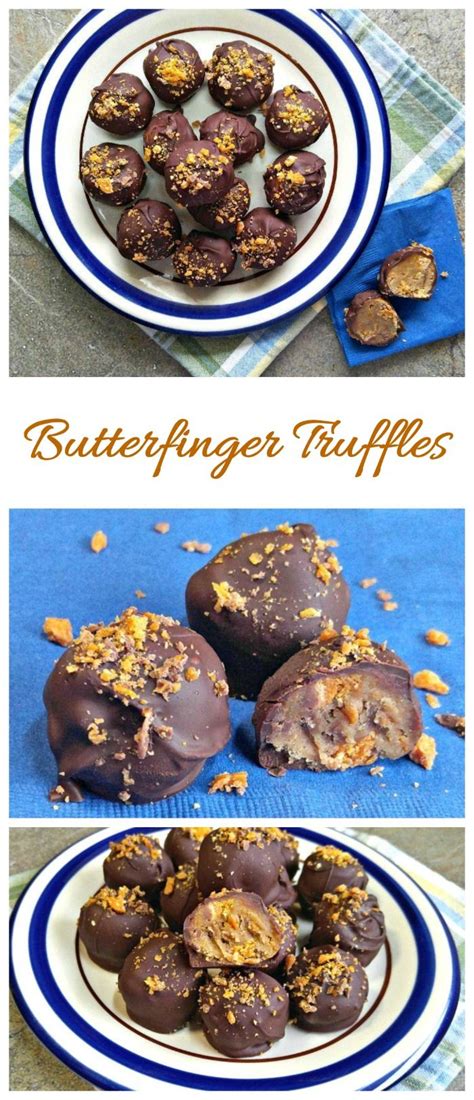 In food processor, process half of the cookies to coarse crumbs. Butterfinger Truffles - Easy Chocolate Bites Made with ...
