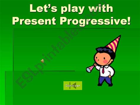 Esl English Powerpoints Present Progressive