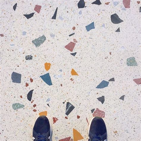 Big Sized Terrazzo Tiles With Recycled Terrazzo Aggregates Low Density