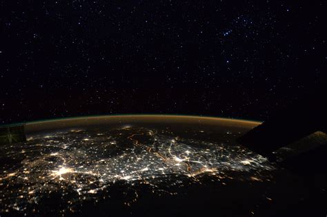 City Lights From The Iss Destination Space