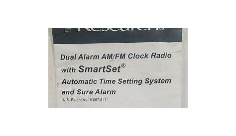 Emerson Research Dual Alarm AM/FM Clock Radio CKS1855 Owner's Manual