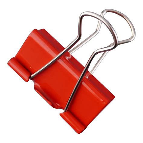 Red Binder Clip Cutout 26543576 Png