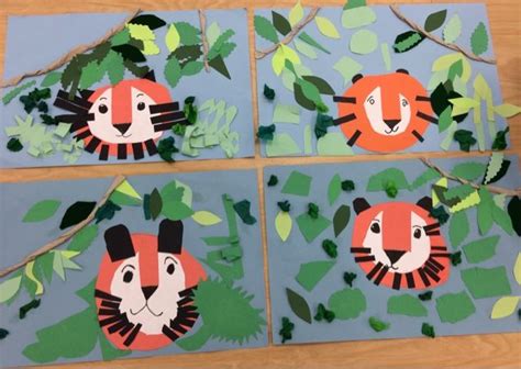 Art With Mr Giannetto Tiger Art Zoo Preschool Kindergarten Crafts