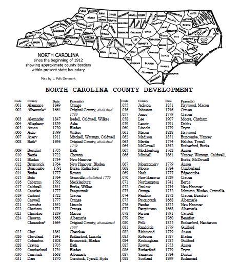 Nc Map With Cities And Counties Table Rock Lake Map