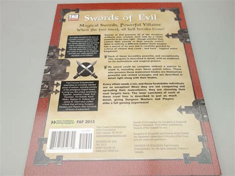 Dungeons And Dragons Dnd Swords Of Evil D20 System Ebay