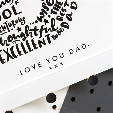 All About Dad Personalised Fathers Day Print By Jen Roffe