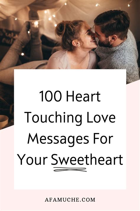 100 Heart Touching Love Messages For Your Sweetheart Artofit
