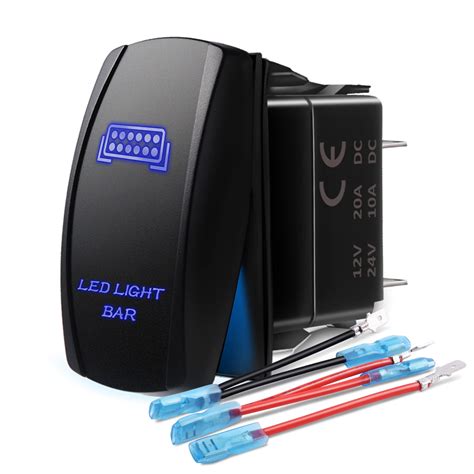 Buy Mictuning Mic Lsb1 Laser Led Light Bar Rocker Switch On Off Led