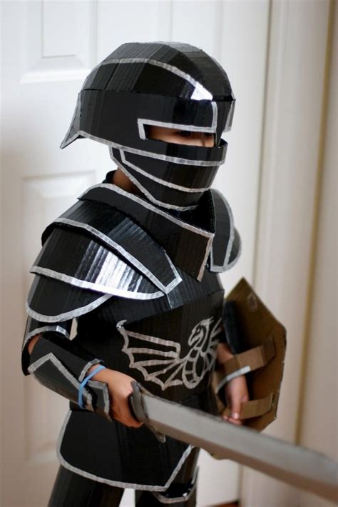 Diy Shows How To Make Your Kid A Cardboard Knight In Armor Cardboard