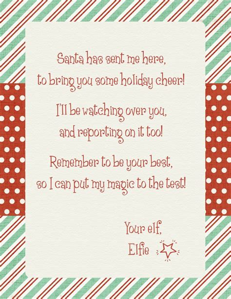 Elf On The Shelf Arrival Letter Tis The Season Pinterest