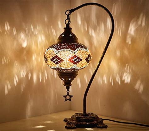New Bosphorus Stunning Handmade Swan Neck Turkish Moroccan Mosaic Glass