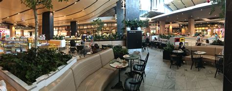 Food Court With Seating Areas And Plants Plus Divides Paces Breakout