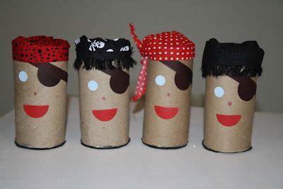 Recycler le rouleau de papier toilette est facile et amusant. Piraten van Toiletrollen | Piraten kindergarten, Piraten und Kindergeburtstag piraten