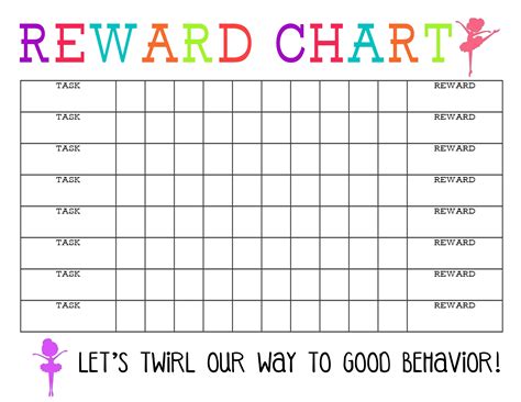 Printable Reward Chart The Girl Creative Free Reward Chart Kids