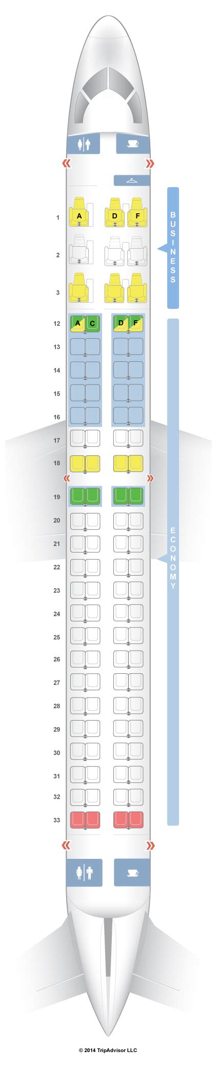 Seatguru Seat Map Air Canada Embraer E 190