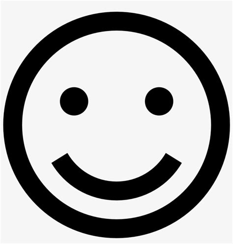 Happy Icons Happy Face Icon Black And White 1600x1600 Png Download