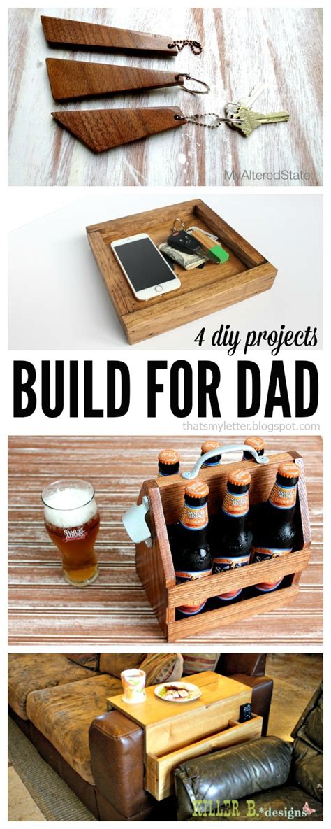 Are you looking for something adorable that you can help your kids make for their dad this christmas to remind him of them while he's away. 4 great DIY gifts for Dad - Recycled Crafts