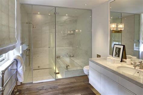 Remember to work your way from back to front so that you're not. Bathtub in Shower - Contemporary - bathroom