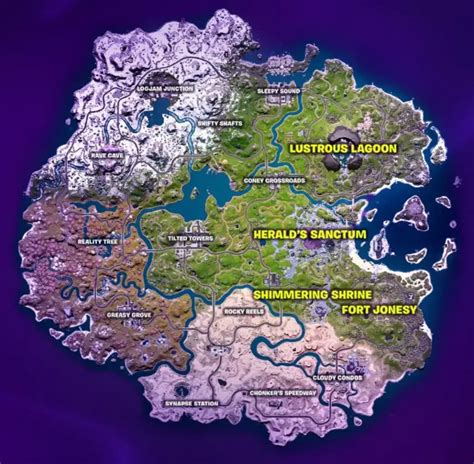 Fortnite Chapter 3 Season 4 Paradise Map 4 New Points Of Interest