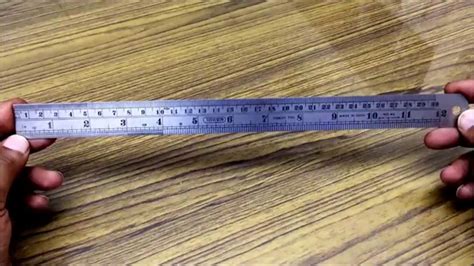 How To Measure In Inches On A 12 Inch Ruler Youtube