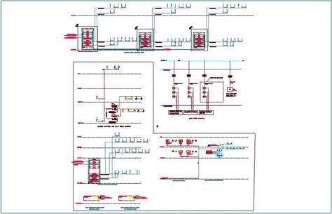 Riser Diagram Of Cabling System And Room Automation System Dwg File