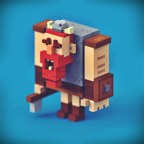 Muscled Voxel D Voxel Characters Made Just For Fun Tumblr Pics