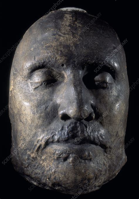 Death Mask Of Oliver Cromwell C1658 Stock Image C0451862