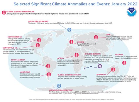January 2022 Global Climate Report National Centers For Environmental