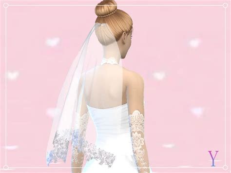 Sims 4 Ccs The Best Wedding Veil By Elza Scarlet Wedding Viel