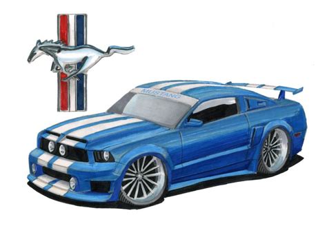 Mustang Gt Drawing At Getdrawings Free Download