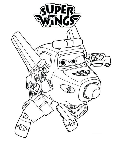 Super Wings Coloring Pages Best Coloring Pages For Kids Coloring