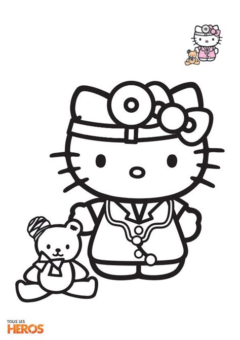 20+ Coloriage Hello Kitty Coeur  Color Info