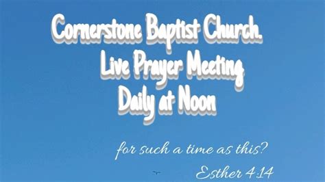 Daily Noon Prayer Meeting Youtube