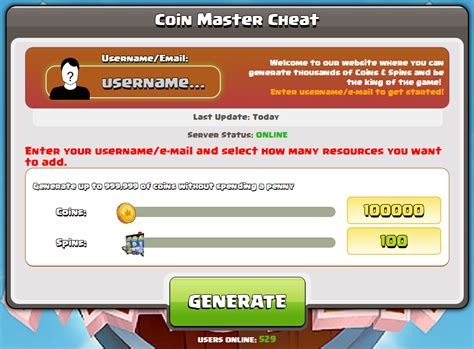 Select the number of coins and coin master free spins. Coin Master Hack - Unlimited Coins & Spins Cheat Generator