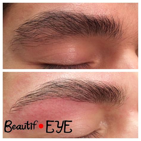 Guys Eyebrow Threading Before And After Eyebrowshaper