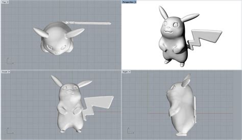 Pikachu Figurine 3d Model 3d Printable Cgtrader