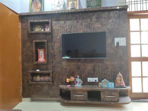 Wall Mounted Brown Wooden Tv Cabinet For Home Living Room At Rs 630