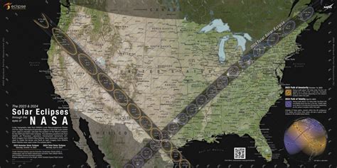 NASA S 2023 And 2024 Solar Eclipse Map NASA Solar System Exploration