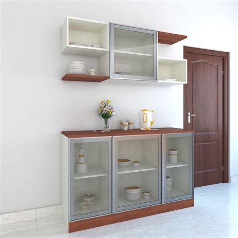 Cabinet definition, a piece of furniture with shelves, drawers, etc., for holding or displaying items: Glass Crockery Cabinet India | HomeLane