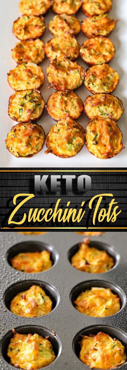 1 1/2 cups shredded and lightly patted dry zucchini (about 1 1/2 medium zucchini) 1 cup panko bread crumbs 1/2 tbsp dry italian seasoning 1/2 cup shredded parmesan cheese 1 large egg directions: Keto Zucchini Tots | Awesome Foods