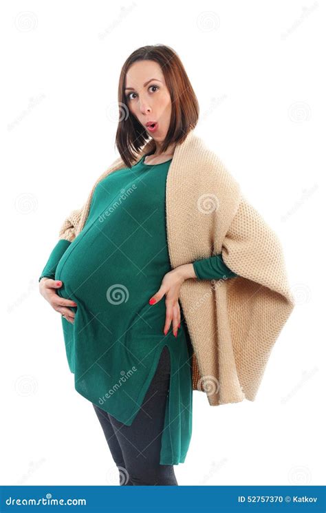 Pregnant Young Woman Stock Photo Image Of Happy Lovely 52757370
