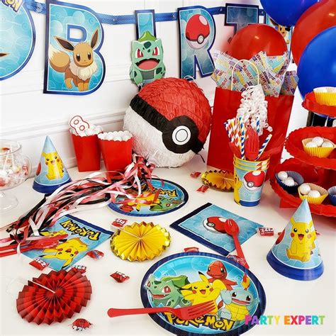 Pokemon Birthday Party Supplies Girls Birthday Party Tween Party